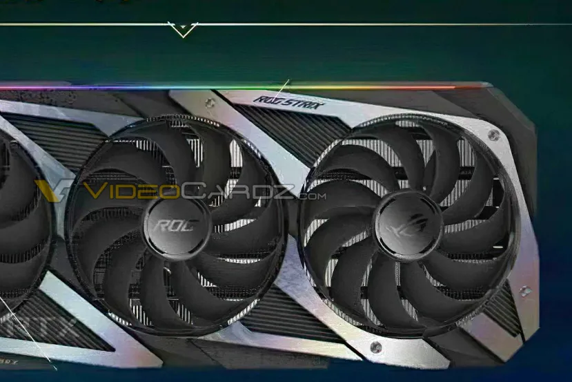 Se filtra la supuesta ASUS ROG Strix RTX 3080 Ti con sistema de triple ventilador y LEDs RGB