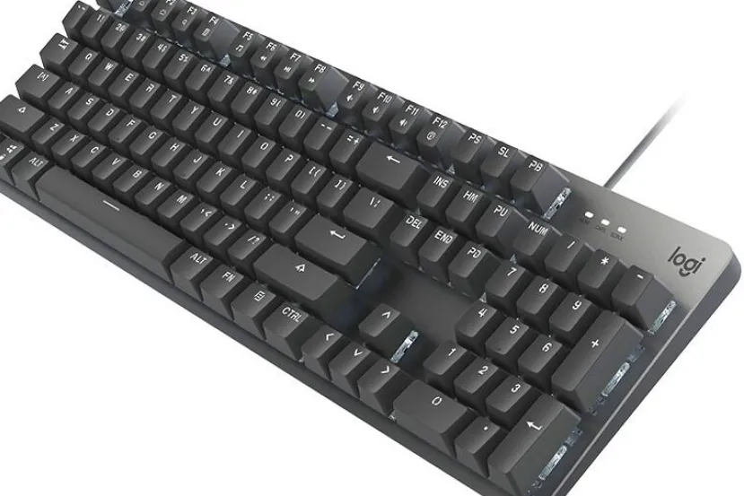 El teclado Logitech K845 ofrece una disimulada estética con interruptores mecánicos e iluminación blanca individual
