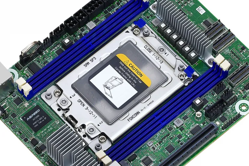 La placa ASRock ROMED4ID-2T puede albergar CPUs AMD EPYC de 64 núcleos en formato ITX