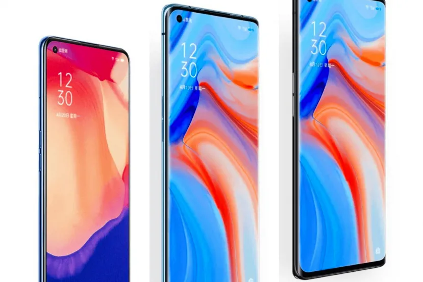 Se filtran tres modelos del smartphone Oppo Reno5 5G con cuádruple cámara trasera y procesadores Qualcomm y MediaTek