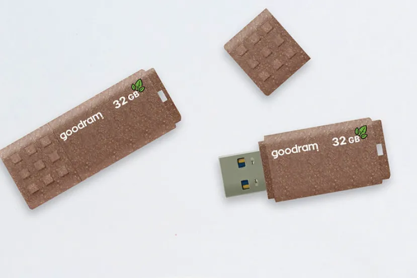 El Pendrive USB Goodram UME3 ECO FRIENDLY sustituye el plástico por  material compostable