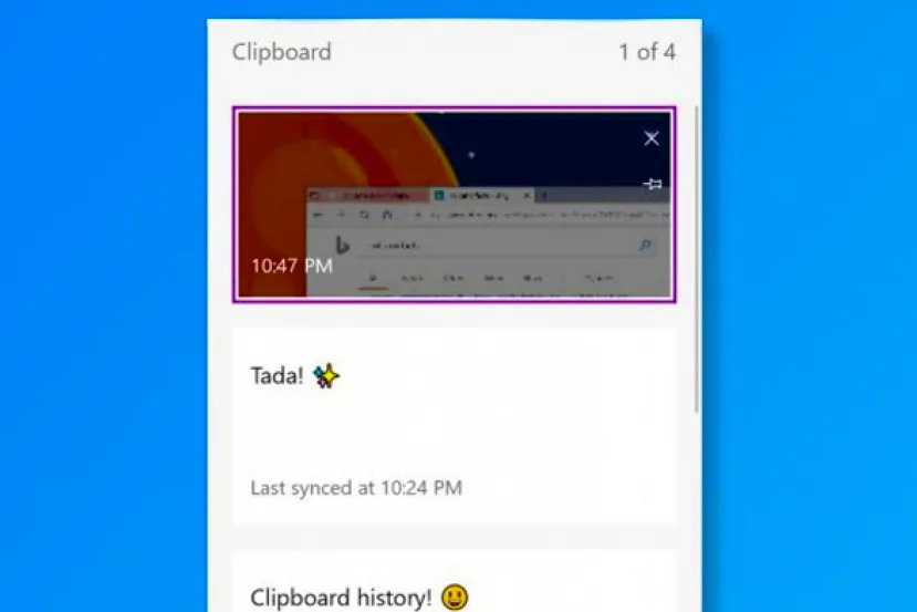 Todos los secretos del Portapapeles Avanzado de Windows 10