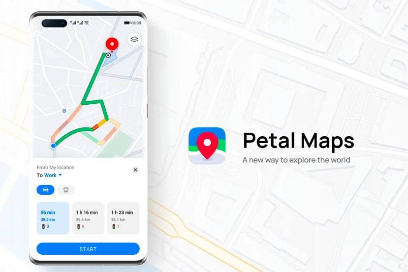 Petal Maps es la app de navegación de Huawei para seguir desmarcándose de los servicios de Google