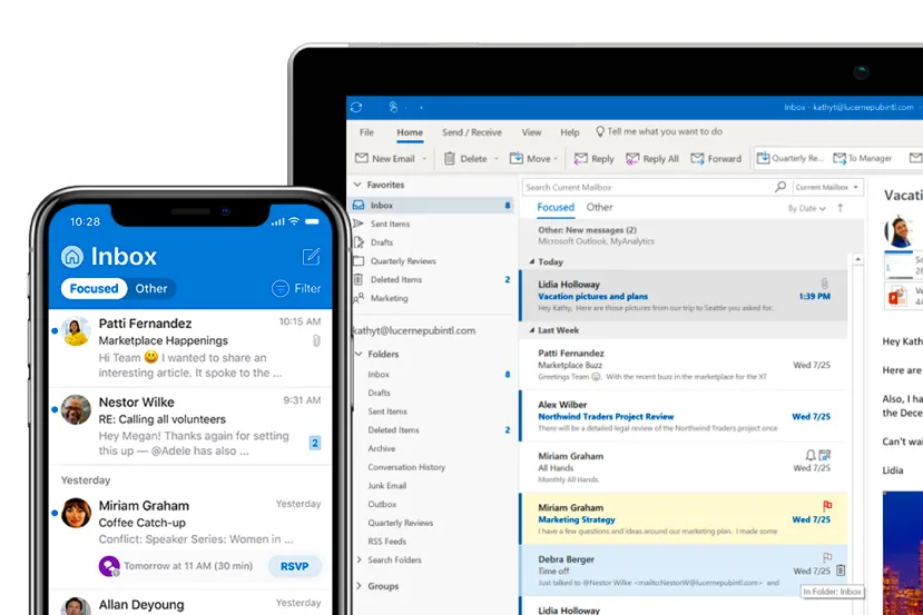 Microsoft Outlook sufre problemas de disponibilidad ante la caída de Google