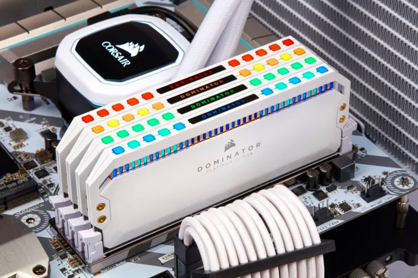 Las nuevas Corsair Dominator Platinum llegan en color blanco con kits de hasta 128GB e iluminación Capellix