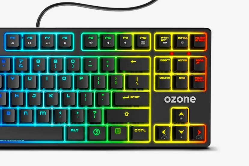 Ozone Tactical Mini TKL - Teclado gaming mecánico RGB