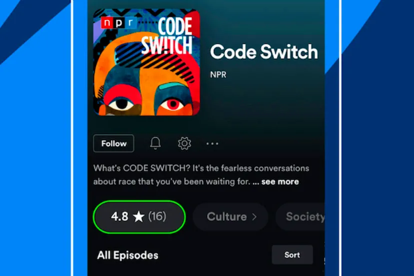Spotify permitirá calificar los podcast con un sistema de estrellas