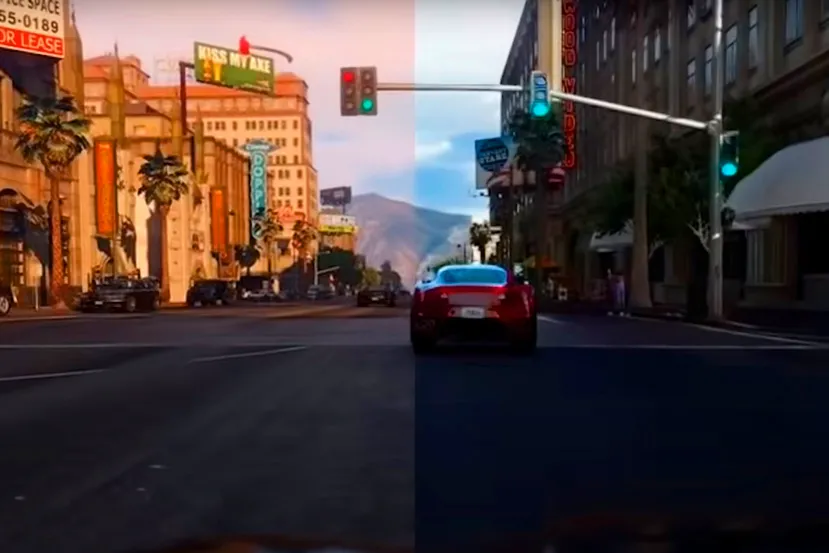 La inteligencia artificial de Intel consigue una apariencia fotorrealista en GTA V