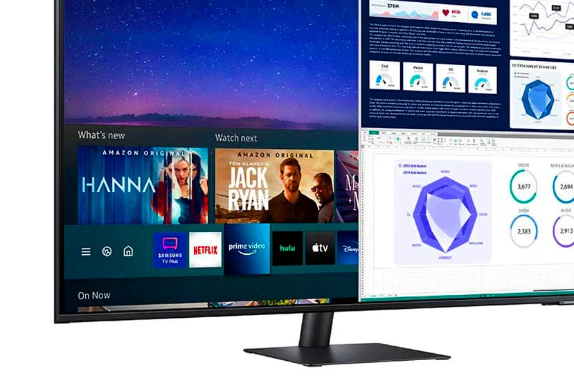 Los monitores Smart de Samsung incorporan apps de vídeo bajo demanda y Office 365 sin necesidad de un PC