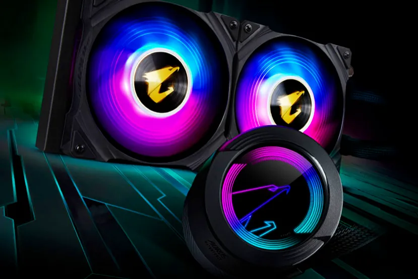 Aorus presenta la refrigeración líquida Waterforce series con iluminación ARGB y cabezal de la bomba giratorio