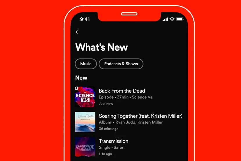 Spotify añade una nueva funcionalidad de feed en Android y iOS