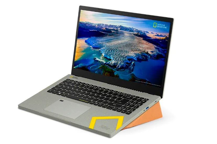 El Acer Aspire Vero National Geographic Edition es un equipo fabricado con material reciclado y fácilmente reparable