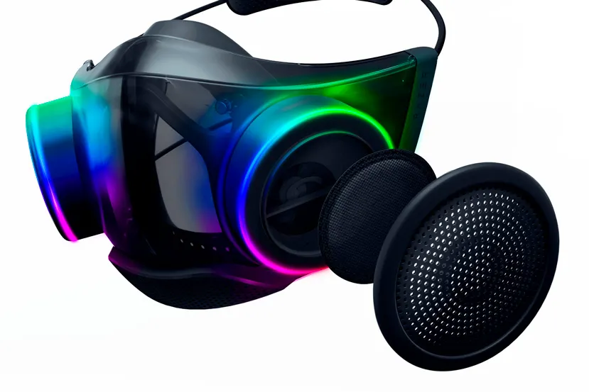 La Zephyr Pro es la mascarilla con RGB de Razer y llega con amplificación de voz con hasta 60dB de volumen