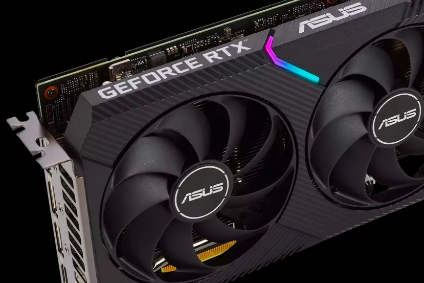 ASUS cambia su modelo GeForce RTX 3060 Ti DUAL para añadir memoria GDDR6x y reducir su tamaño