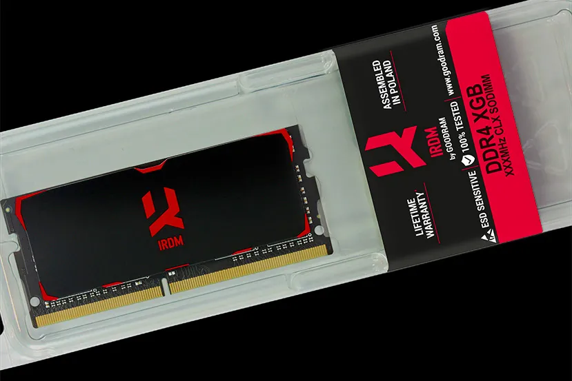 GoodRAM IRDM SODIMM DDR4 mejora el rendimiento de tu portátil y MiniPC