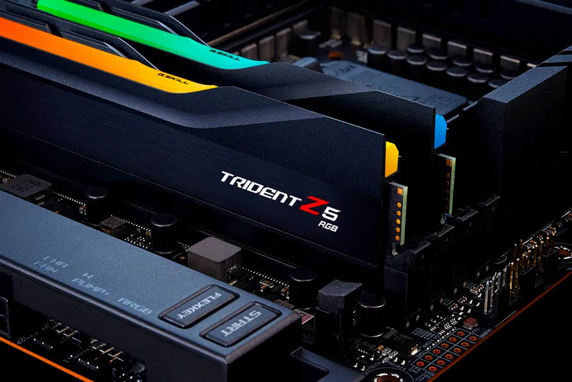 G.SKILL mejora su memoria Trident Z5 RGB con velocidades de 6600 MHz y latencia CL34