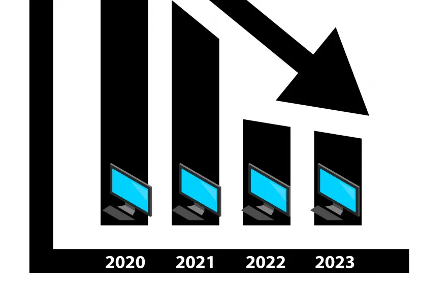 Se espera un descenso de las ventas de PCs y Tablets durante el 2022 y 2023