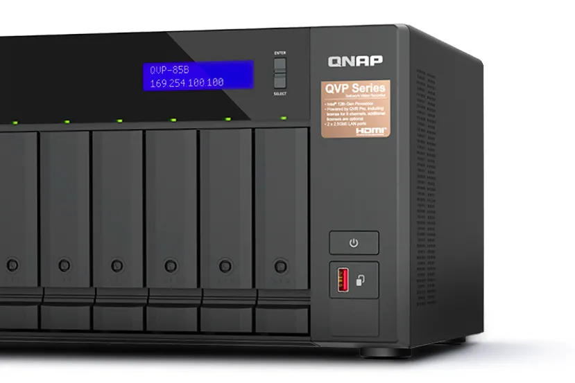 QNAP presenta los servidores de vigilancia en red QVP-85B y QVP-63B con hasta Intel Core i5 y 8 bahías para discos
