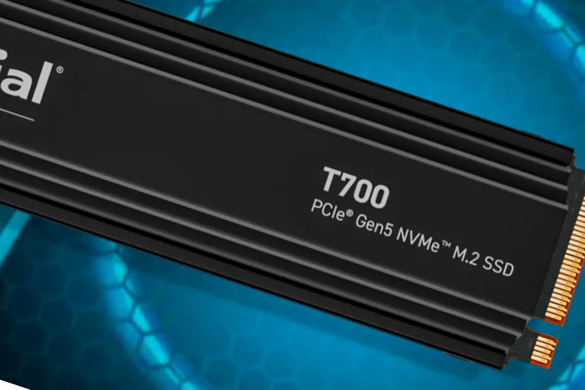 El rendimiento del SSD Crucial T700 cae hasta los 100 MB/s cuando llega a los 86º