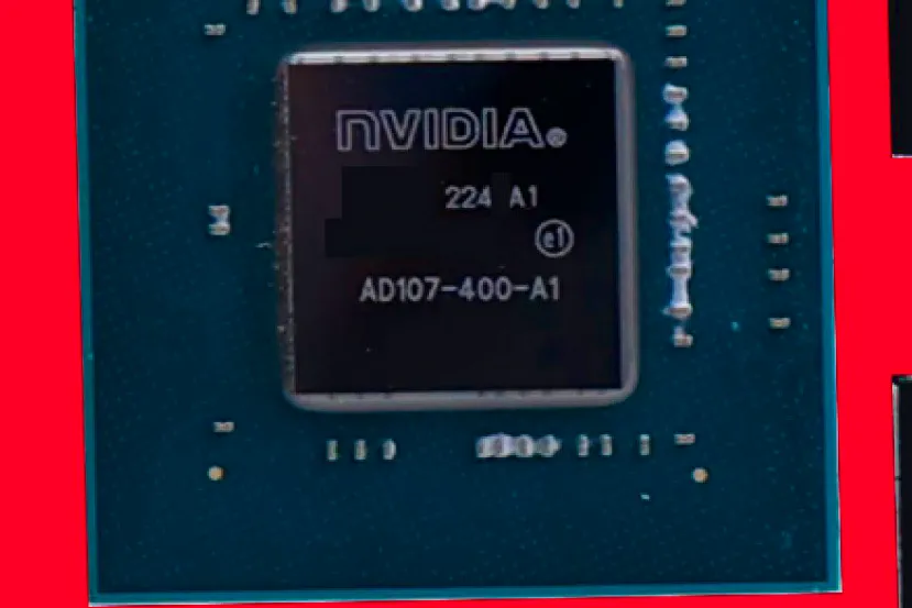 Filtrada la imagen de la GPU AD107-400 que incluirá la NVIDIA RTX 4060