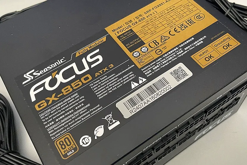 Seasonic Focus GX-850 2024 ATX3 Review