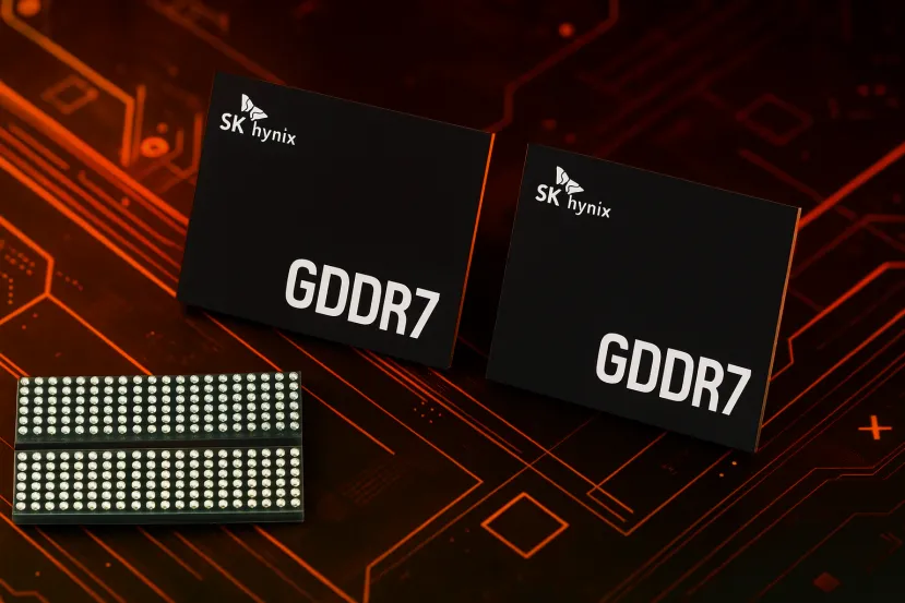 SK hynix irrumpe en la GDDR7 con chips de 48 GB/s, 3 GB por módulo y hasta 3 TB/s de ancho de banda en futuras GPU e IA