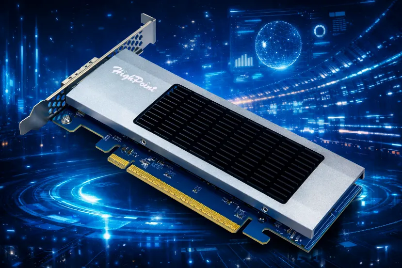 HighPoint presenta Rocket 7634D, la primera tarjeta HIC CDFP externa PCIe Gen 5 independiente del sector