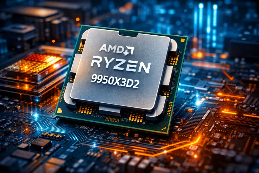 AMD apunta a un Ryzen 9 9950X3D2 con 16 núcleos y 192 MB de caché L3 al apostar por un diseño X3D doble