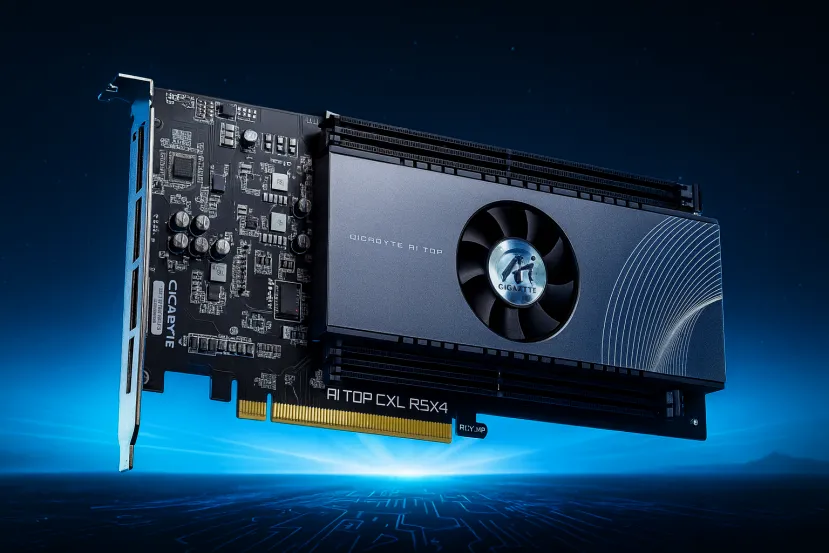 GIGABYTE AI TOP CXL R5X4 amplía la memoria del sistema hasta 512 GB con DDR5 estándar y conexión PCIe 5.0 x16