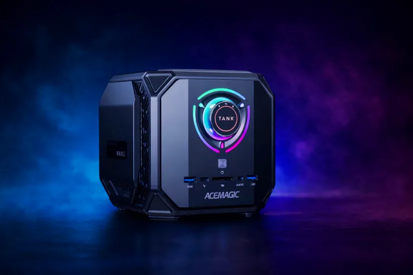 Acemagic convierte el Tank M1A Pro+ en el mini PC del CES 2026, IA local seria y gaming sin torre con Ryzen AI