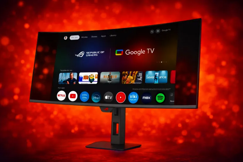 ASUS mete Google TV en un monitor gaming OLED ultrapanorámico y convierte la pantalla en un “todo en uno”