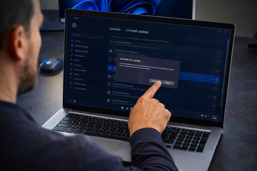 NVIDIA pide desinstalar KB5074109 en Windows 11 tras caídas de FPS y artefactos en PCs con GeForce