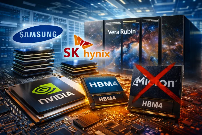 NVIDIA se apoya en Samsung y SK hynix para la HBM4 de Vera Rubin y deja a Micron fuera del primer reparto