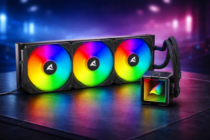 Sharkoon entra en la batalla de la refrigeración líquida con la S100 ARGB, una AIO de 360 mm pensada para equipos exigentes