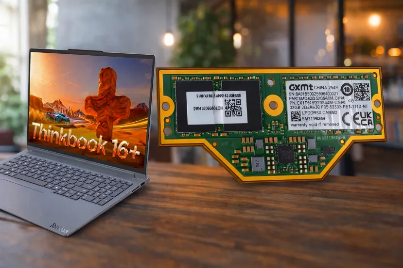 Lenovo apunta a la memoria LPCAMM2 de CXMT en los ThinkBook 2026 y abre un nuevo frente en la guerra de la RAM para portátiles