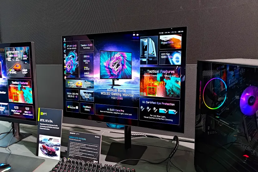GIGABYTE lleva al Computex 2026 sus nuevos monitores AORUS ELITE con OLED de cuarta generación y un 27 pulgadas 5K Mini LED