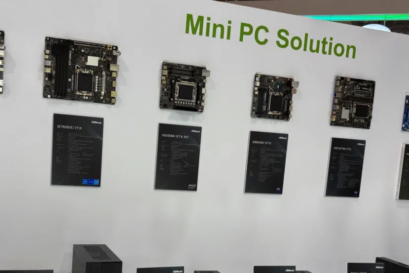 Así es el mini PC de menos de 5 litros con PCIe 5.0 x16 de ASRock que llega junto al Tiny H810 de 1,2 litros con Core Ultra