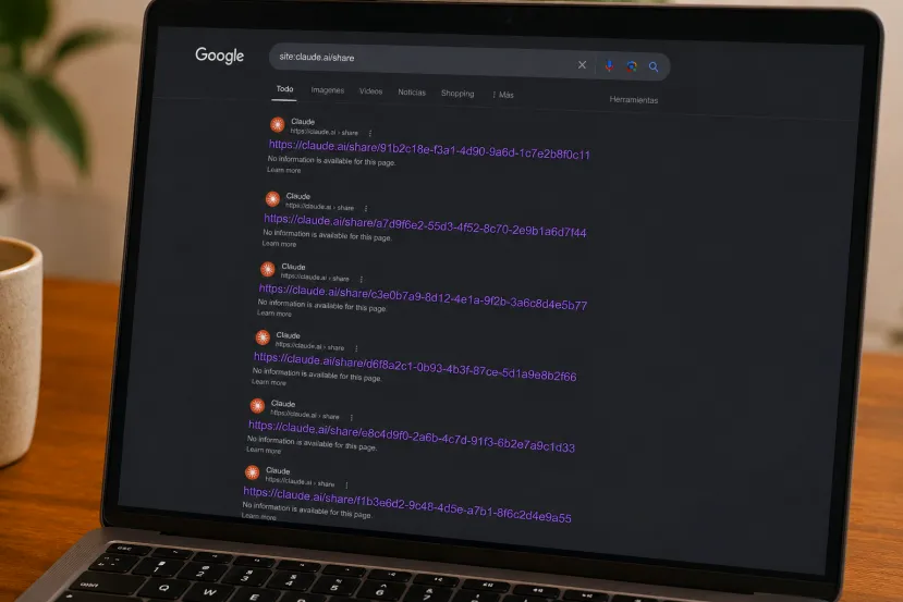 Conversaciones privadas de Claude aparecieron en Google, con datos de menores y claves de carteras cripto incluidas