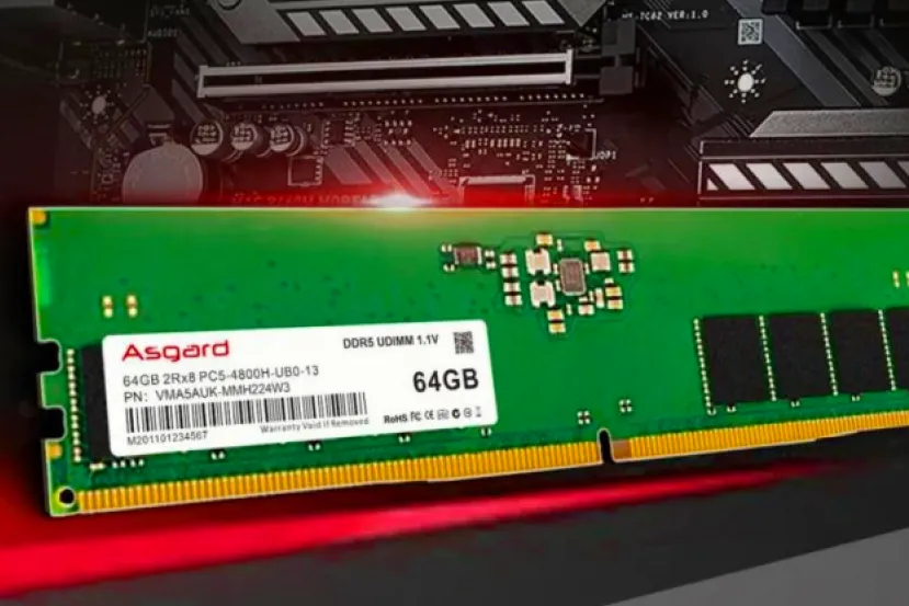 Asgard muestra sus primeros módulos de RAM DDR5 a 4.800 MHz CL40 y hasta 128 GB