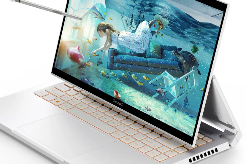 Los portátiles y convertibles ACER ConceptD se actualizan con procesadores Tiger Lake H, gráficas RTX y pantallas 16:10