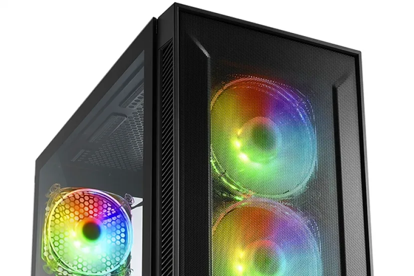 Sharkoon TG6M RGB, una caja ATX con frontal "mesh" y cuatro ventiladores ARGB