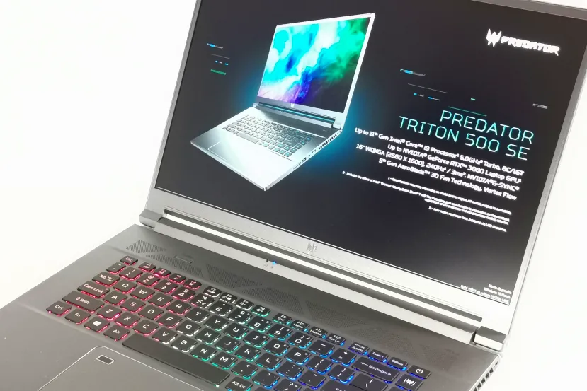 Acer Predator Triton 500 SE Preview con Core i9-11900H y RTX 3080 en tan solo 19,99 mm