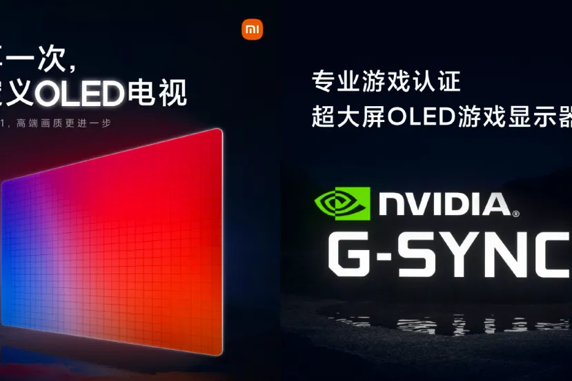 Xiaomi presentará mañana televisores gaming OLED con G-Sync a 120 Hz