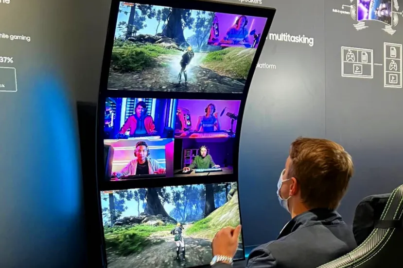 Samsung Oddysey ARK: un enorme monitor gaming curvado de 55 pulgadas que se puede rotar 90 grados