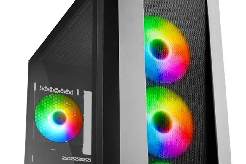 Cuatro ventiladores ARGB y frontal de rejilla en la nueva Sharkoon TG7M RGB