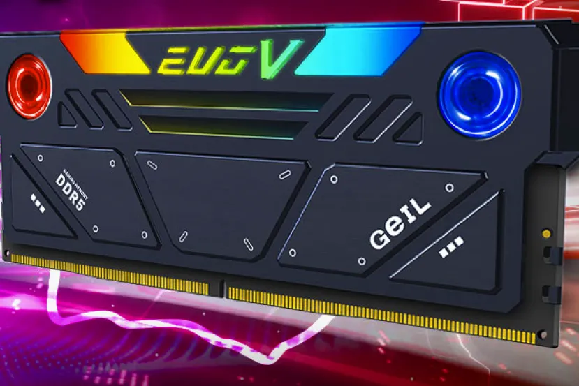 GeIL integra dos ventiladores de turbina en sus memorias RAM EVO V DDR5 RGB