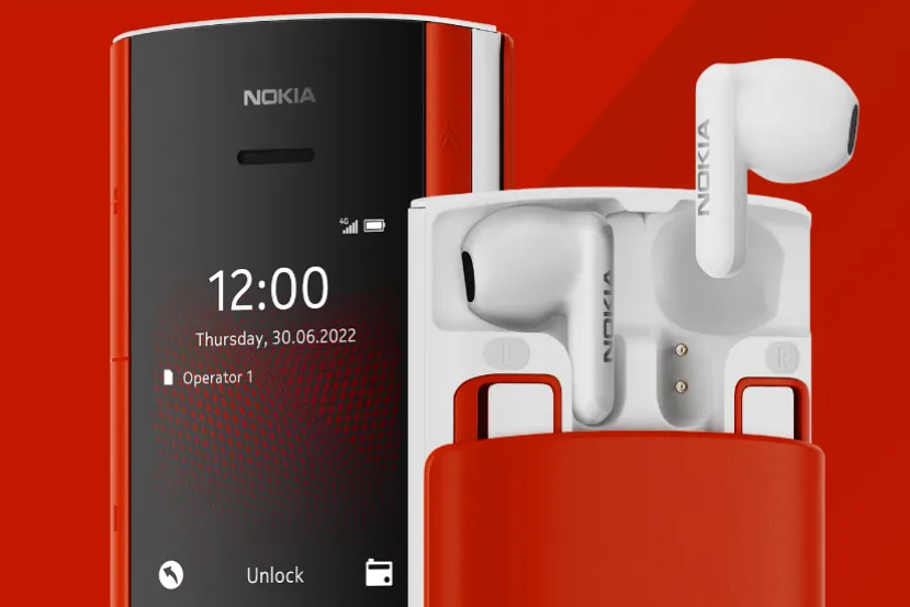 El Nokia 5710 XpressAudio llega con unos auriculares TWS integrados en su carcasa