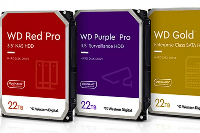 Nuevos discos duros mecánicos Western Digital de 22 TB para NAS, Videovigilancia y Empresas