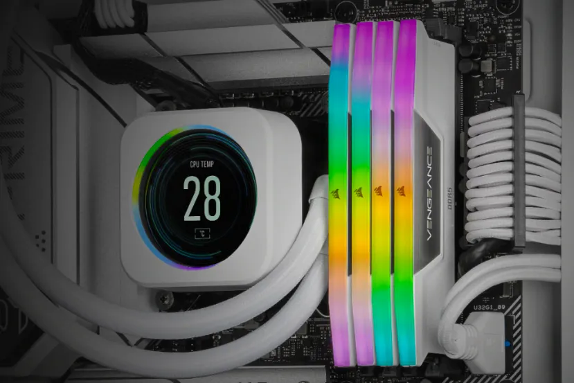 Corsair pone a la venta el kit de RAM DDR5 2x16 GB Vengeance RGB a 6400 MHz y CL38