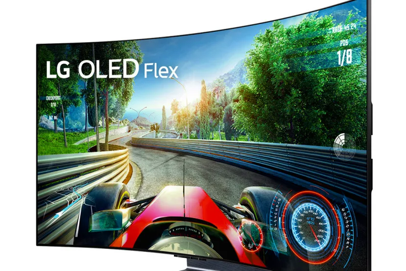 El LG OLED Flex es capaz de ajustar su curvatura en 20 niveles hasta los 900R